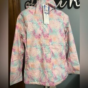 Roxy Dry Flight Technology Pastel Winter Snow Jacket NWT